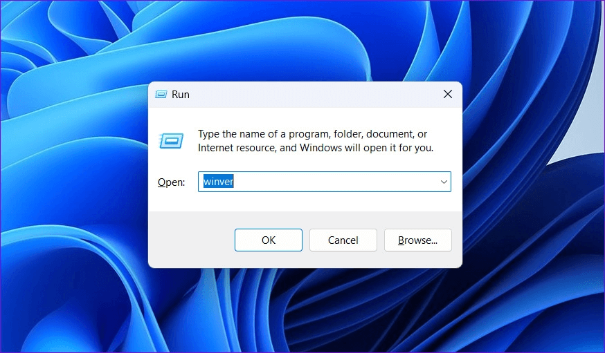 Winver-Command-in-Windows كيفية التحقق من أو تغيير اسم المالك والمؤسسة المسجلين في Windows 11