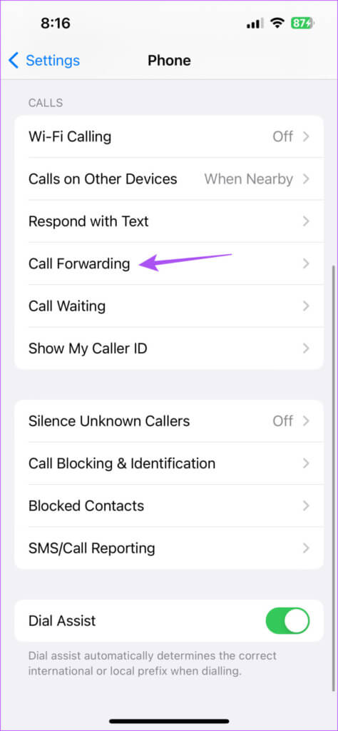 أفضل 7 إصلاحات لانتقال المكالمات الواردة مباشرة إلى البريد الصوتي على iPhone - %categories