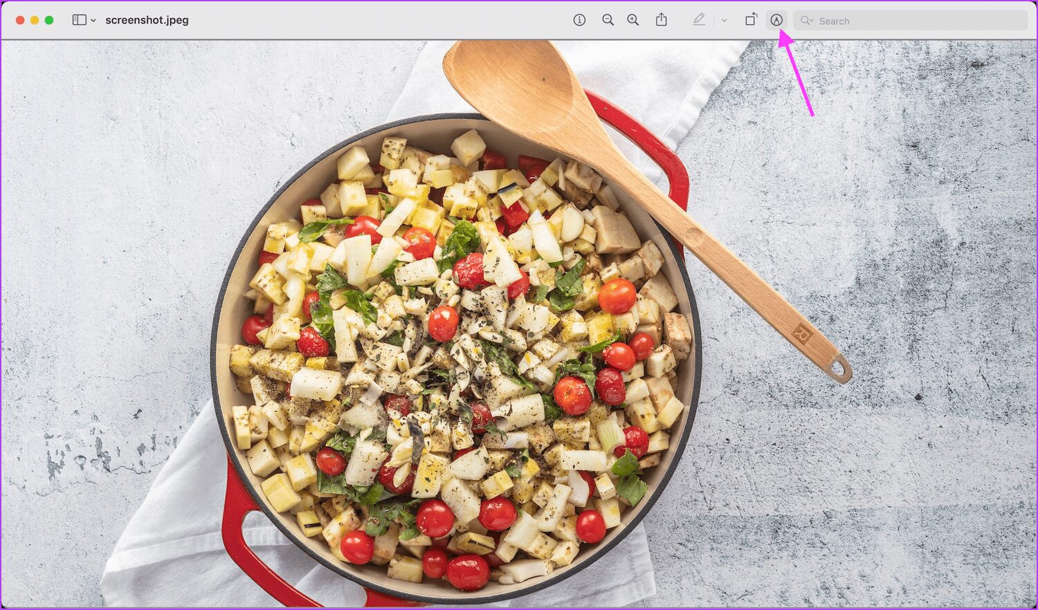 click-on-the-Markup-toolbar كيفية تحرير لقطات الشاشة على نظام Mac