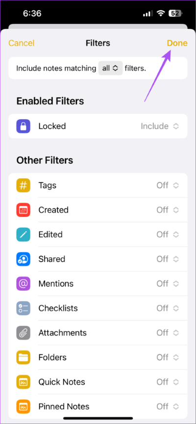 كيفية استخدام المجلدات الذكية Smart Folder في تطبيق Notes على أجهزة iPhone و iPad و Mac - %categories