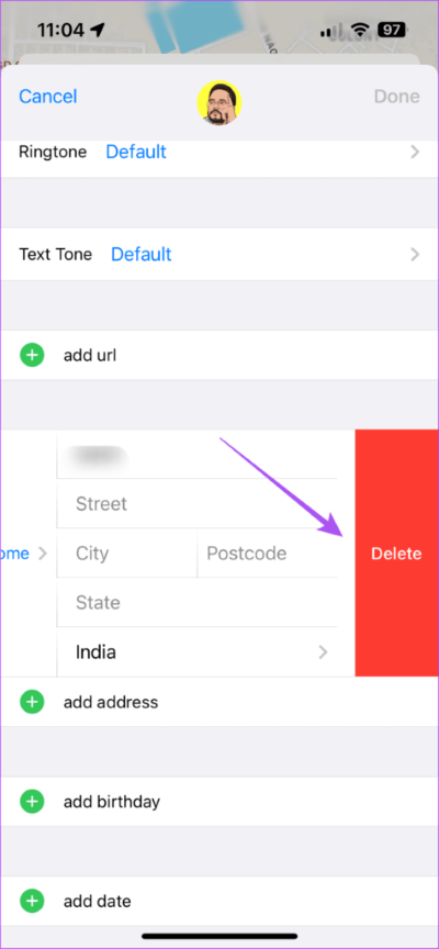 delete-home-address-apple-maps-iphone-474x1024-1 كيفية إضافة أو تغيير عنوان المنزل في Apple Maps على iPhone