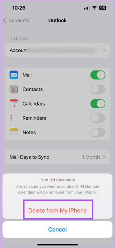 delete-outlook-from-my-iphone-474x1024-1 أفضل 8 إصلاحات لعدم تزامن تطبيق Calendar مع Outlook على iPhone