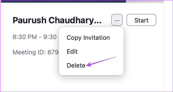 delete-scheuled-meeting-zoom-desktop كيفية جدولة اجتماعات Zoom على الهاتف المحمول وسطح المكتب والويب