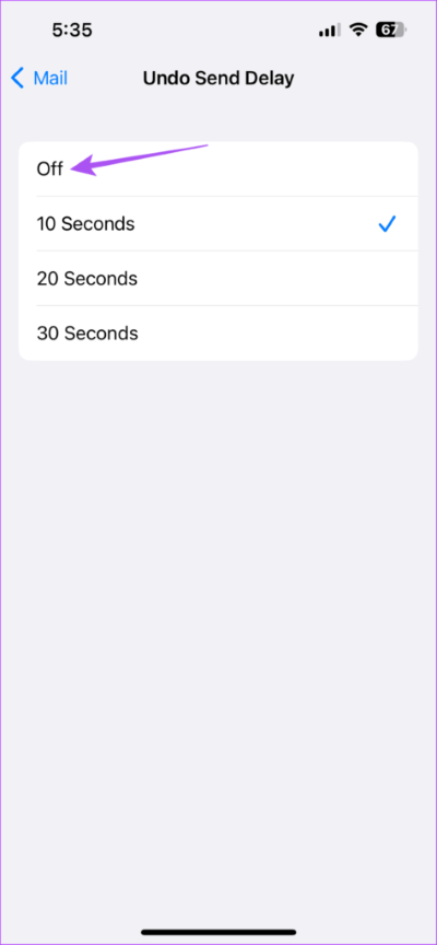 disable-undo-send-delay-mail-app-iphone-474x1024-1 أفضل 6 إصلاحات لخطأ اختفاء رسائل البريد الإلكتروني من تطبيق Mail على iPhone
