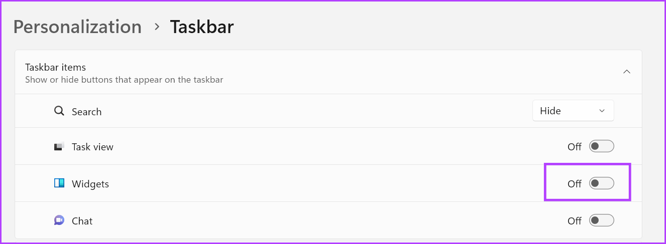 disable-widget-ads-2 كيفية تعطيل الإعلانات في Windows 11