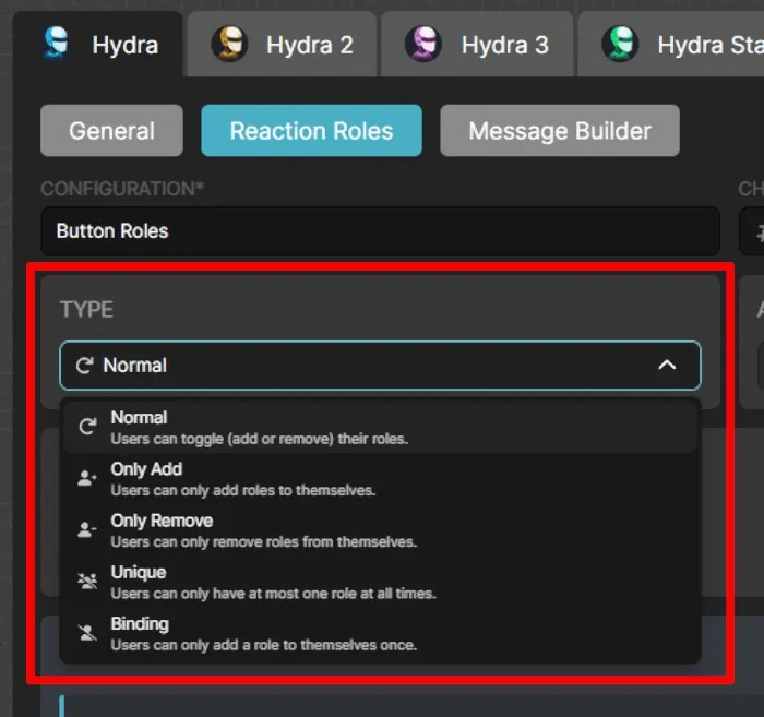 discord-how-to-add-hydra-bot-reaction-role-type.jpg كيفية إضافة Hydra Bot إلى خادم Discord