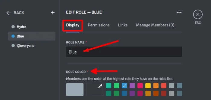 discord-how-to-add-hydra-bot-role-name-and-color.jpg كيفية إضافة Hydra Bot إلى خادم Discord