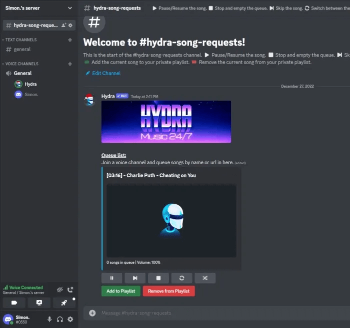discord-how-to-add-hydra-bot-song-request-played.jpg كيفية إضافة Hydra Bot إلى خادم Discord