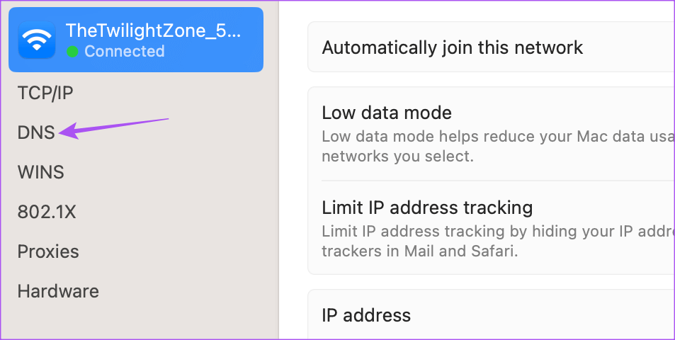 dns-network-settings-mac 8 أفضل إصلاحات لعدم تحميل Facebook في Google Chrome على Mac و Windows