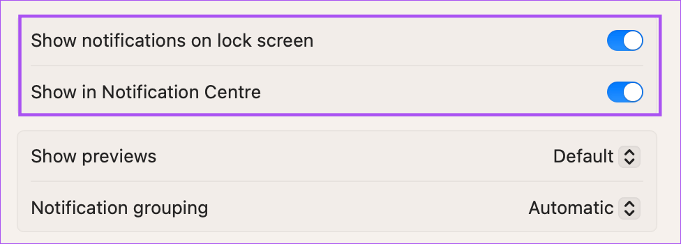 enable-notifications-on-lock-screen-mac أفضل 7 إصلاحات لعدم عمل صوت تنبيه Safari على Mac
