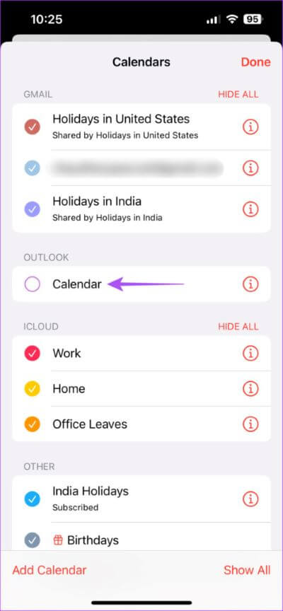 أفضل 8 إصلاحات لعدم تزامن تطبيق Calendar مع Outlook على iPhone - %categories