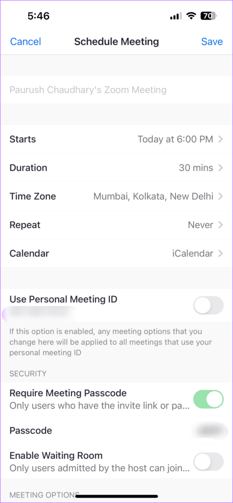 enter-meeting-time-schedule-meeting-zoom-mobile-474x1024-1 كيفية جدولة اجتماعات Zoom على الهاتف المحمول وسطح المكتب والويب