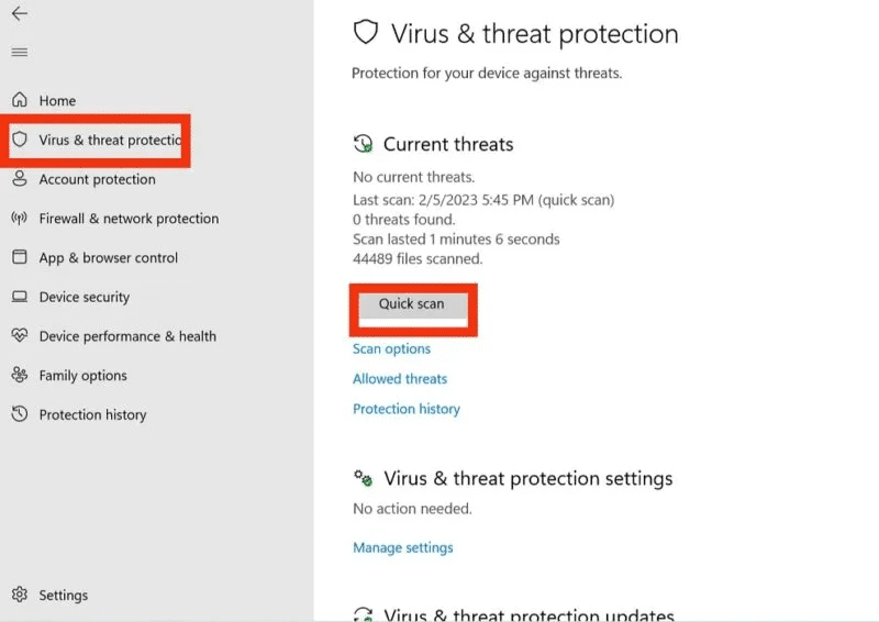 fix-violation-error-with-windows-defender-scan-800x566.jpg كيفية إصلاح خطأ "استثناء انتهاك الوصول" على Windows