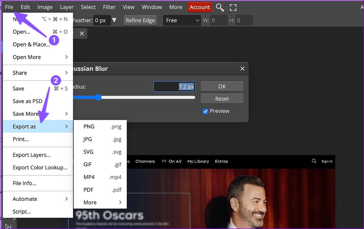 how-to-blur-out-part-of-a-picture-on-Mac-13 أفضل 4 طرق لجعل جزء من الصورة ضبابية على Mac