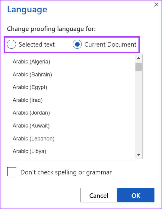 how-to-change-language-in-microsoft-word-14 كيفية تغيير لغة العرض والتحرير في Microsoft Word