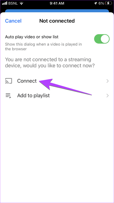 iPhone-All-Cast-App-Connect أفضل 4 طرق لبث الفيديو أو عكس شاشة iPhone على Samsung TV