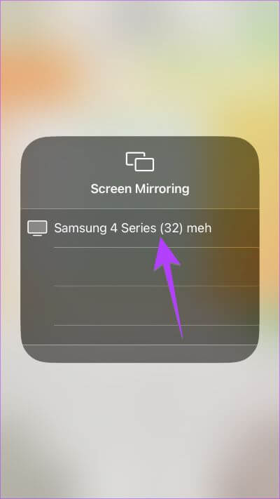 iPhone-Control-Panel-Screen-Mirror-TV أفضل 4 طرق لبث الفيديو أو عكس شاشة iPhone على Samsung TV