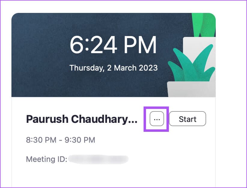more-options-scheduled-meeting-zoom-desktop-app كيفية جدولة اجتماعات Zoom على الهاتف المحمول وسطح المكتب والويب
