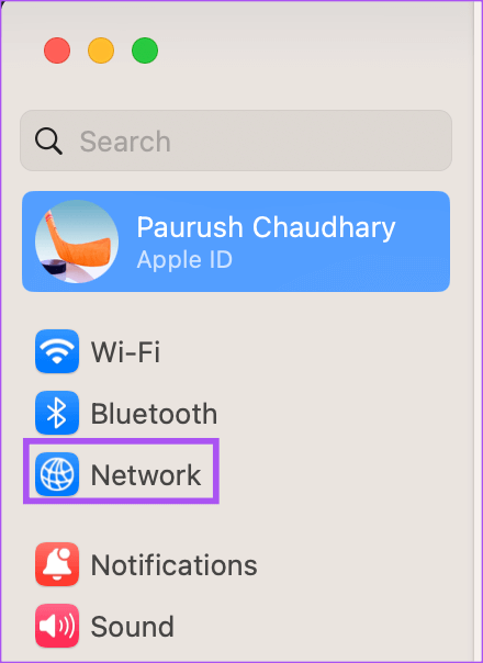 network-settings-mac-1 8 أفضل إصلاحات لعدم تحميل Facebook في Google Chrome على Mac و Windows