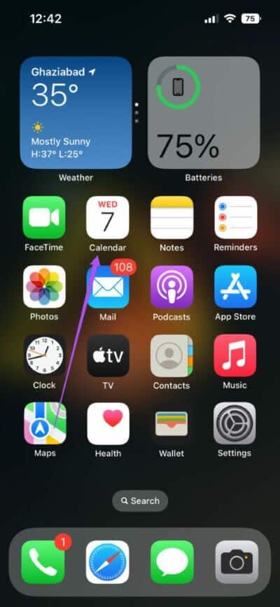 open-calendar-app-iphone-473x1024-1 أفضل 8 إصلاحات لعدم تزامن تطبيق Calendar مع Outlook على iPhone