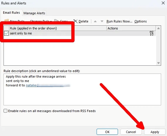كيفية إعداد إعادة التوجيه التلقائي في Outlook - %categories
