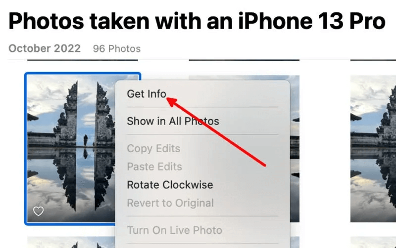 photos-app-photo-right-click-menu-800x502.jpg كيفية إنشاء واستخدام الألبومات الذكية في تطبيق الصور على Mac