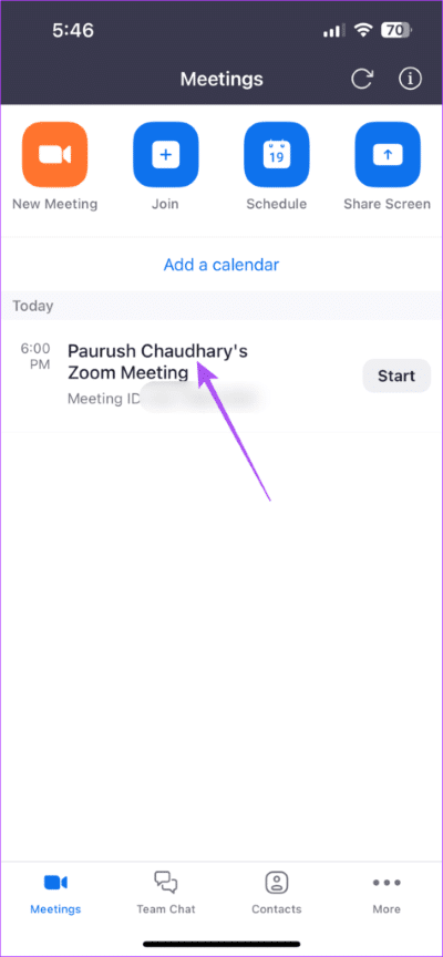 select-scheduled-zoom-meeting-mobile-app-474x1024-1 كيفية جدولة اجتماعات Zoom على الهاتف المحمول وسطح المكتب والويب