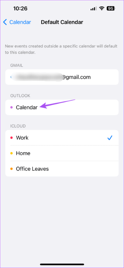 set-outlook-as-default-calendar-iphone-474x1024-1 أفضل 8 إصلاحات لعدم تزامن تطبيق Calendar مع Outlook على iPhone