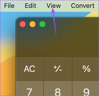 view-calculator-mac أفضل 5 إصلاحات لعدم عمل تطبيق الآلة الحاسبة على Mac