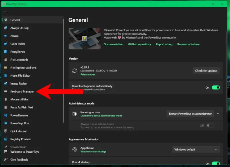4-powertoys-keyboard-manager-800x582.jpg كيفية ضبط زر طباعة الشاشة لفتح أداة القص في Windows