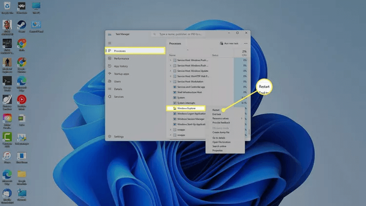A4-FixIconsinWindows11-annotated-23d090cb70204f87b022dbd28fcee4b8 كيفية إصلاح الأيقونات في Windows 11