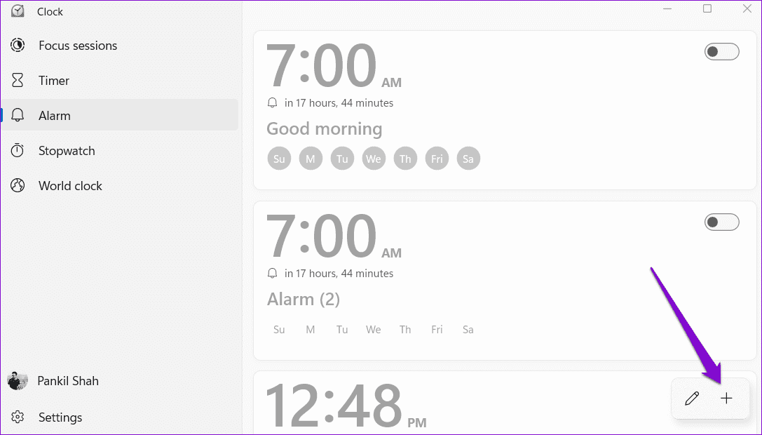 Add-Alarm-in-Windows-11 كيفية ضبط وتحرير وحذف المنبه في Windows 11