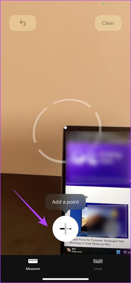 Add-a-Point-1 كيفية استخدام تطبيق Measure على iPhone: دليل مفصل