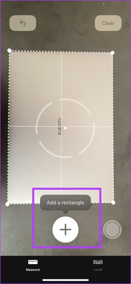 Add-a-Rectangle-1 كيفية استخدام تطبيق Measure على iPhone: دليل مفصل