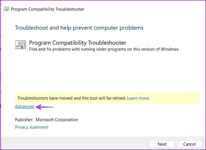 Advanced 4 أفضل الطرق لتشغيل مستكشف أخطاء توافق البرامج ومصلحها على Windows 10 و Windows 11