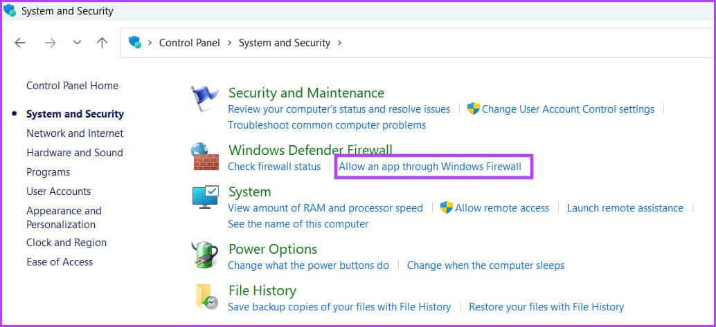 Allow-RD-Firewall-3 أفضل 8 طرق لإصلاح خطأ عدم تمكن Remote Desktop من العثور على الكمبيوتر في Windows 11