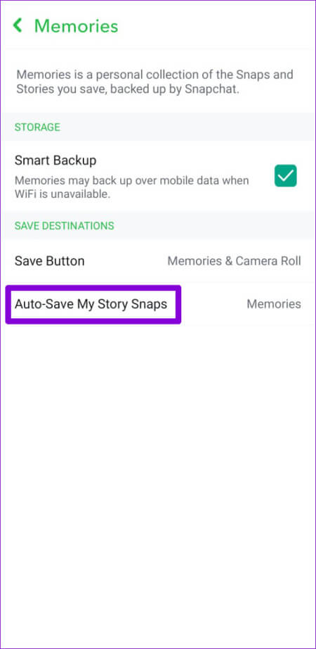 أفضل 7 طرق لإصلاح عدم الاحتفاظ بنسخة احتياطية من الذكريات على Snapchat على Android و iPhone - %categories
