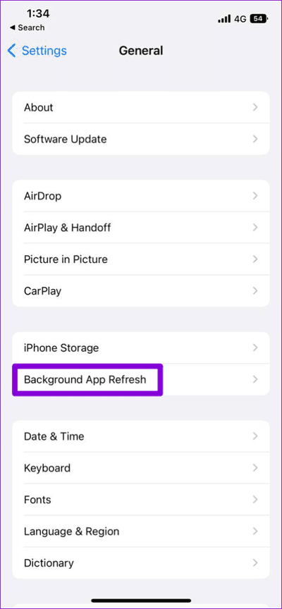 Background-App-Refresh-on-iPhone-2-474x1024-1 أهم 7 إصلاحات لعدم عمل الخط الزمني لـ Google Maps على Android و iPhone