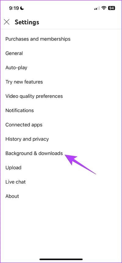 Background-and-Downloads كيفية إصلاح مشكلة جودة YouTube غير المتوفرة على iOS و Android