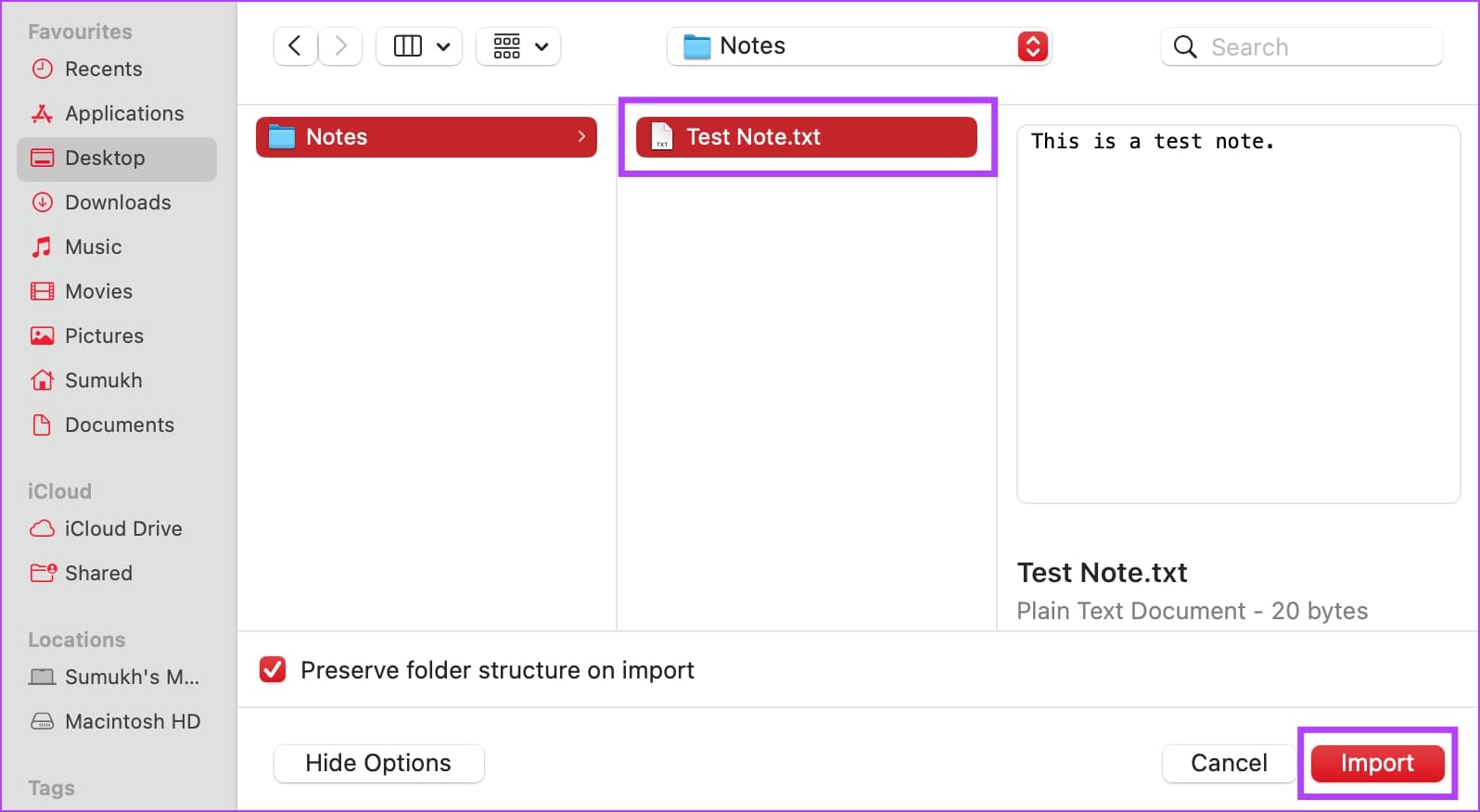 Browse-and-Select-File كيفية حفظ Apple Notes كملف PDF على iPhone و Mac