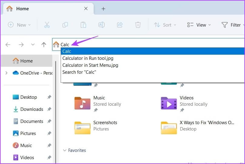 Calc-in-File-Explorer أفضل 7 طرق للوصول إلى الآلة الحاسبة على Windows 11