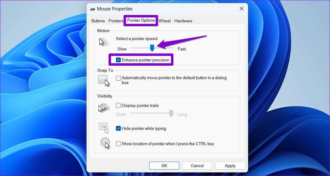 Change-Touchpad-Sensitivity-via-Control-Panel أفضل 3 طرق لزيادة أو تقليل حساسية لوحة اللمس على أجهزة الكمبيوتر المحمولة Windows 11