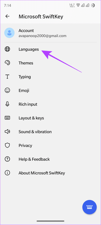 Choose-languages-in-Swiftkey 4 طرق لتغيير لوحة المفاتيح على Android