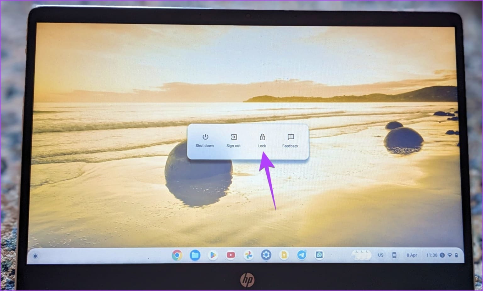 Chromebook-Lock-from-Power-1536x925-1 5 طرق لقفل شاشة Chromebook