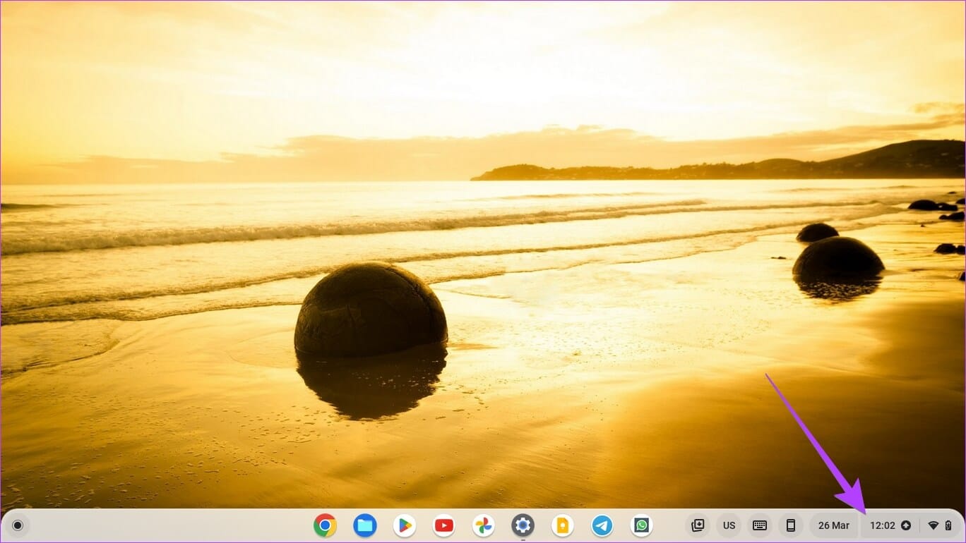 Chromebook-Quick-Settings-Open 4 طرق لتمكين أو تعطيل الوضع الداكن على Chromebook