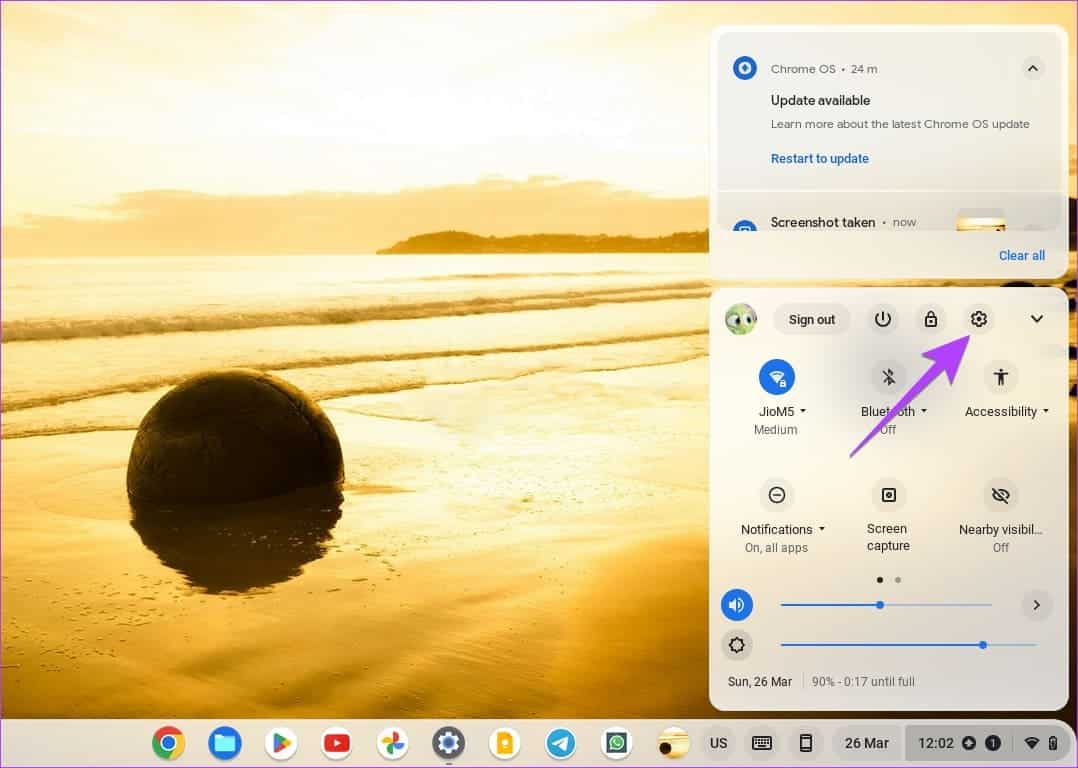 Chromebook-Settings 5 طرق لقفل شاشة Chromebook