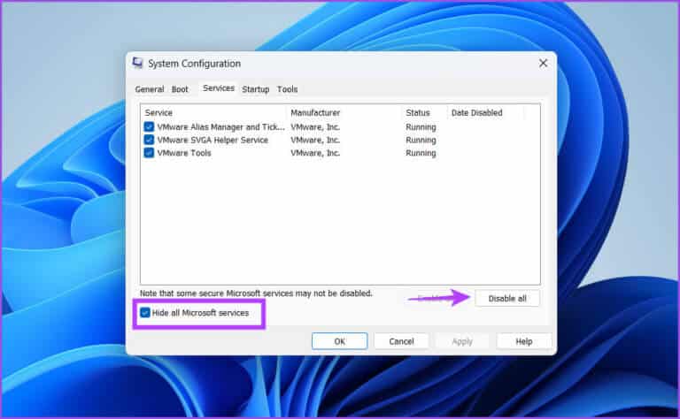 Clean-boot-3-768x474-1 أفضل 7 طرق لإصلاح خطأ لا يمكن الوصول إلى Smartscreen في الوقت الحالي على Windows 11