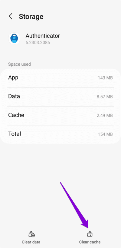 Clear-Microsoft-Authenticator-Cache-on-Android-750x1536-1 أفضل 7 طرق لإصلاح عدم عمل Microsoft Authenticator على Android و iPhone