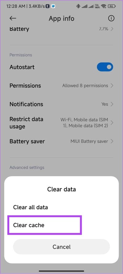 Clear-instagram-cache-3 10 طرق سهلة لإصلاح "هذه القصة غير متوفرة" على Instagram