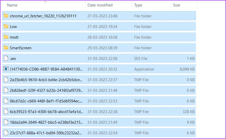Clearing-the-Temp-folder 7 طرق سريعة لإصلاح خطأ "تأكد من أن المجلد المؤقت temp الخاص بك صالح" على Windows 11